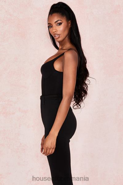 îmbrăcăminte House of CB Body din jerseu moale imani negru marn X4F68811