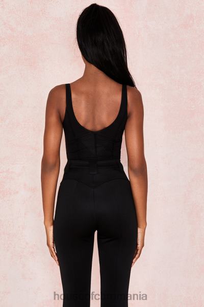 îmbrăcăminte House of CB Body din jerseu moale imani negru marn X4F68811
