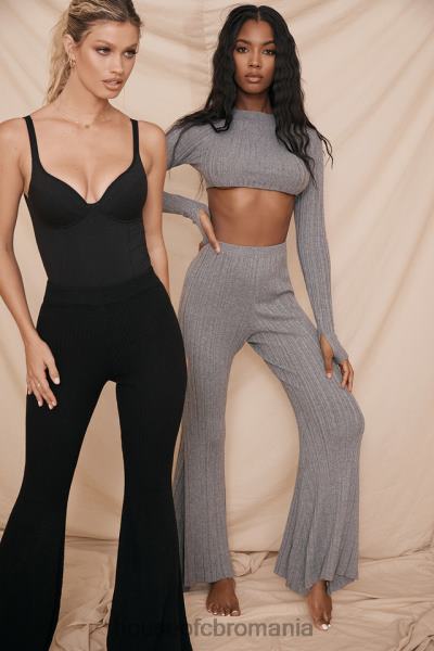 îmbrăcăminte House of CB Body din jerseu moale imani negru marn X4F68811