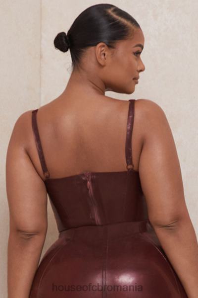 îmbrăcăminte House of CB body bustier din latex stafide tia X4F68797