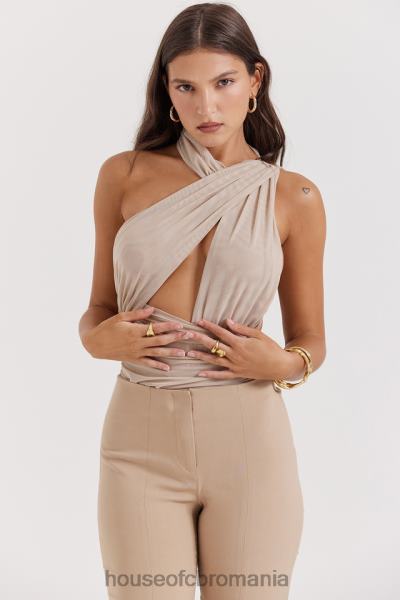 îmbrăcăminte House of CB body cheyanne ecru adunat X4F68665