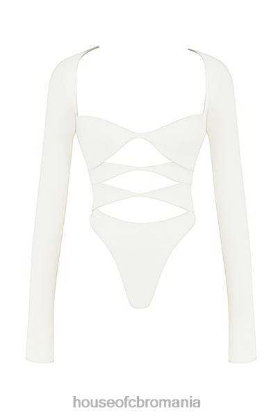 îmbrăcăminte House of CB body decupat alb danica X4F68719