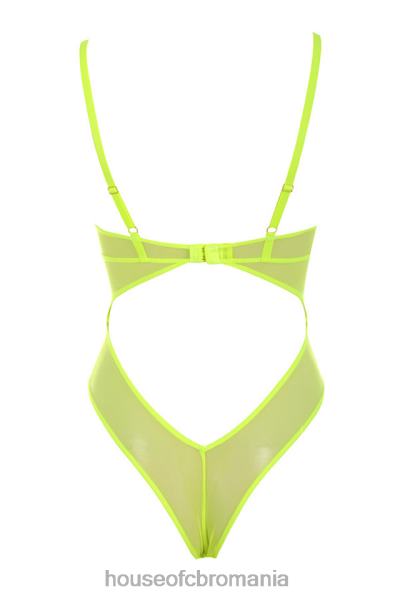îmbrăcăminte House of CB body din dantela galben neon nadia X4F68814
