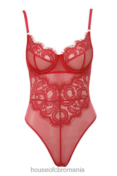 îmbrăcăminte House of CB body din dantela rosie nadia X4F68815