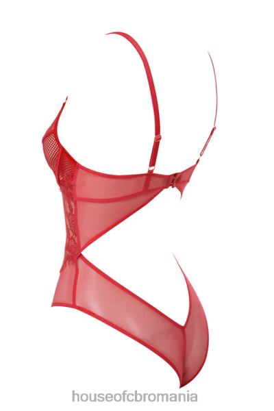 îmbrăcăminte House of CB body din dantela rosie nadia X4F68815
