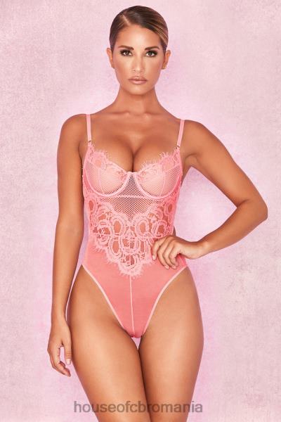 îmbrăcăminte House of CB body din dantela roz nadia X4F68818