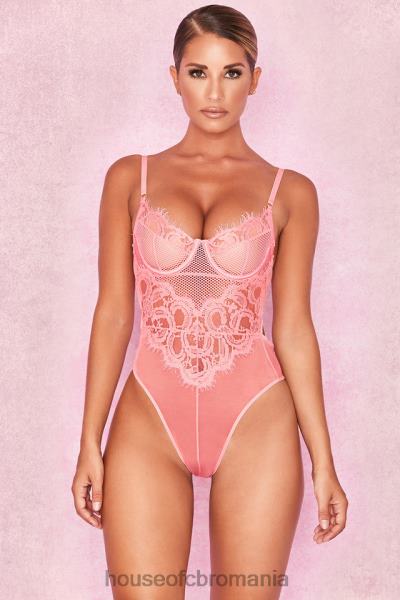 îmbrăcăminte House of CB body din dantela roz nadia X4F68818