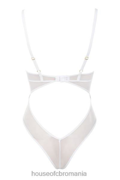 îmbrăcăminte House of CB nadia body alb din dantela X4F68820