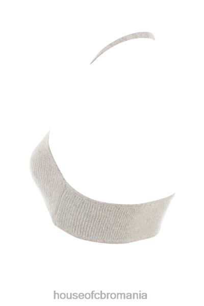 îmbrăcăminte House of CB bralette din tricot cu nervuri din fulgi de ovaz jolene X4F68731