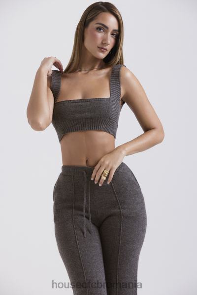 îmbrăcăminte House of CB bralette sia în amestec de cașmir, cărbune X4F68647