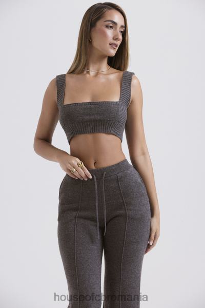 îmbrăcăminte House of CB bralette sia în amestec de cașmir, cărbune X4F68647