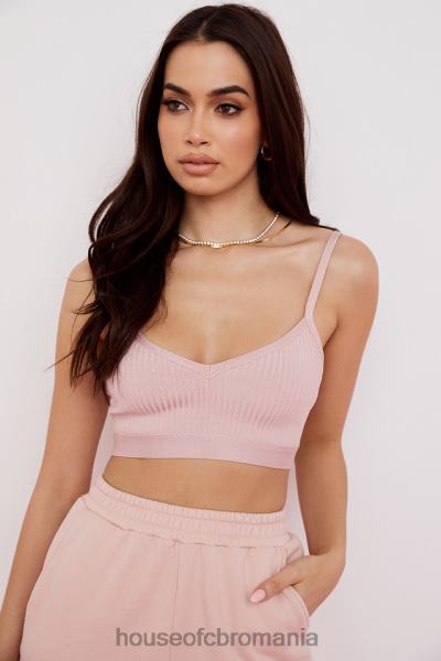 îmbrăcăminte House of CB evie blush bandage bralette X4F68762