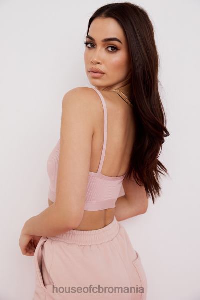 îmbrăcăminte House of CB evie blush bandage bralette X4F68762