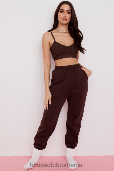 îmbrăcăminte House of CB evie brown bandage bralette X4F68760