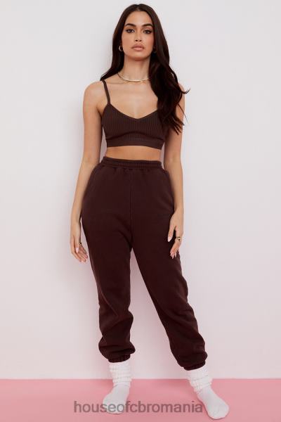 îmbrăcăminte House of CB evie brown bandage bralette X4F68760