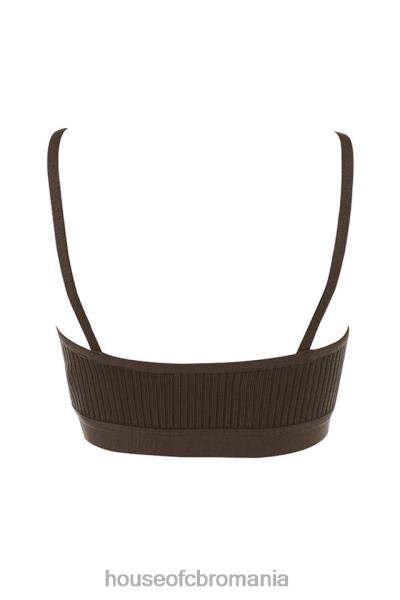 îmbrăcăminte House of CB evie brown bandage bralette X4F68760