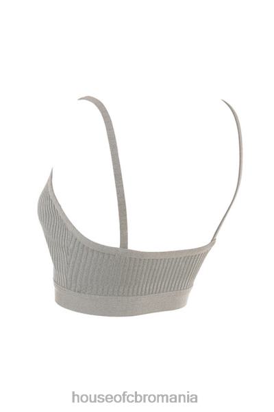 îmbrăcăminte House of CB evie grey marl bandage bralette X4F681057