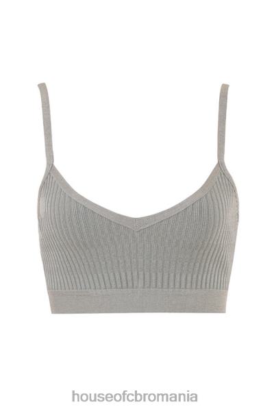 îmbrăcăminte House of CB evie grey marl bandage bralette X4F681057