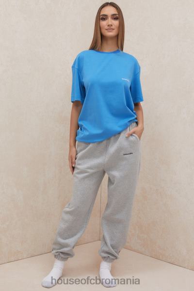 îmbrăcăminte House of CB tricou supradimensionat din jerseu de bumbac albastru quinn X4F68788
