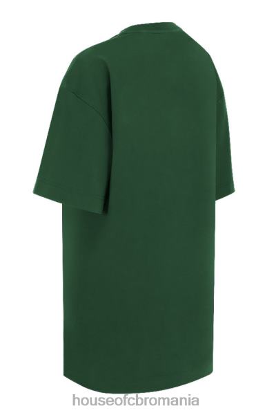 îmbrăcăminte House of CB tricou supradimensionat din jerseu de bumbac verde quinn X4F68789