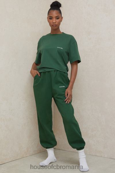 îmbrăcăminte House of CB tricou supradimensionat din jerseu de bumbac verde quinn X4F68789