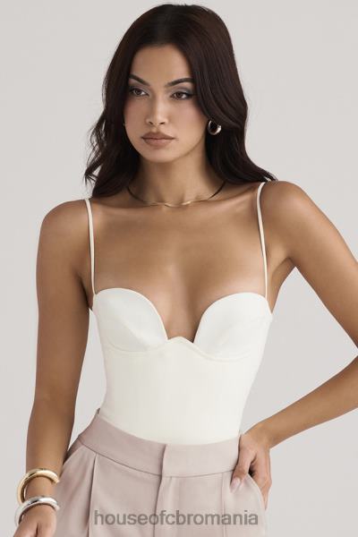 îmbrăcăminte House of CB Body cu sârmă de culoare fildeș X4F6855