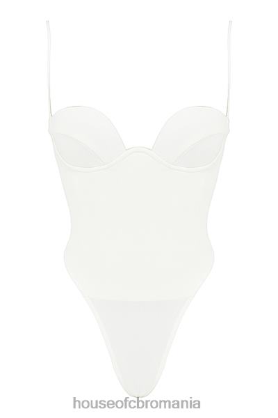 îmbrăcăminte House of CB Body cu sârmă de culoare fildeș X4F6855