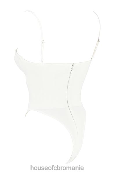 îmbrăcăminte House of CB Body cu sârmă de culoare fildeș X4F6855