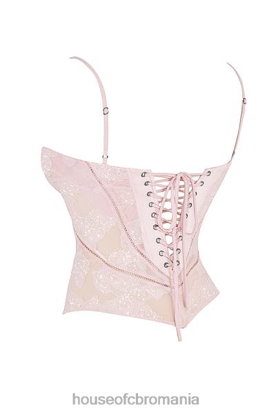 îmbrăcăminte House of CB camisole roz din dantelă florală lisette X4F68704