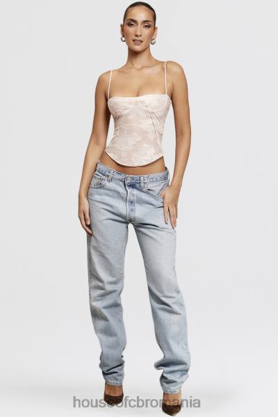 îmbrăcăminte House of CB camisole roz din dantelă florală lisette X4F68704