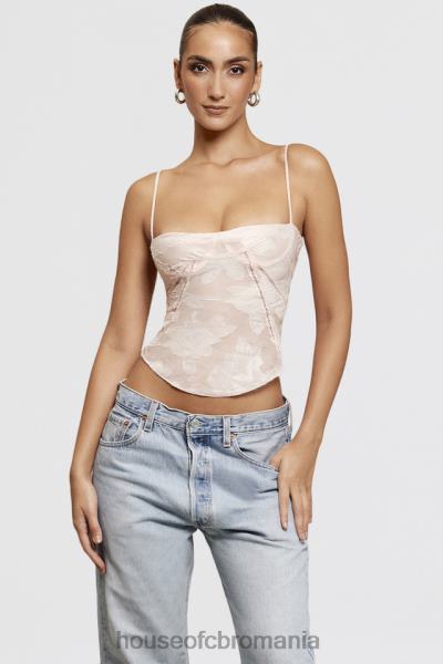 îmbrăcăminte House of CB camisole roz din dantelă florală lisette X4F68704