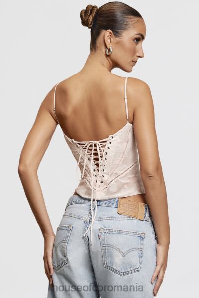 îmbrăcăminte House of CB camisole roz din dantelă florală lisette X4F68704