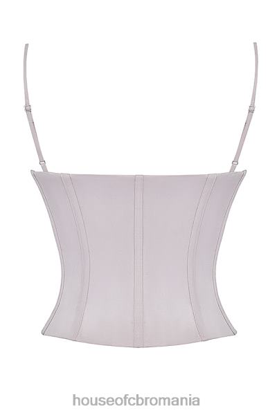 îmbrăcăminte House of CB corset brodat petunia lavanda deschisa X4F6826
