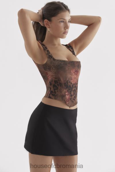 îmbrăcăminte House of CB corset cu imprimeu floral kalina X4F6829