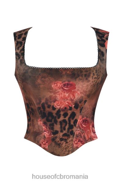 îmbrăcăminte House of CB corset cu imprimeu floral kalina X4F6829