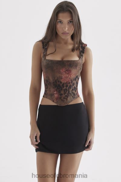 îmbrăcăminte House of CB corset cu imprimeu floral kalina X4F6829