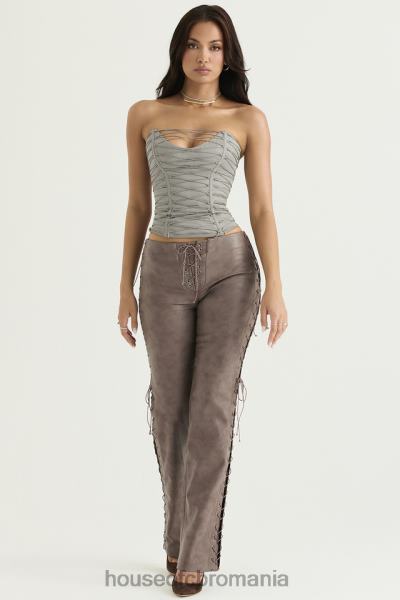 îmbrăcăminte House of CB corset cu șireturi mirabelle smoke X4F6840