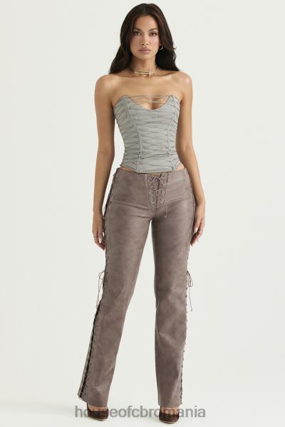 îmbrăcăminte House of CB corset cu șireturi mirabelle smoke X4F6840