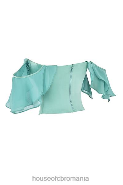 îmbrăcăminte House of CB corset cu maneci cu volane isabella jade X4F6847