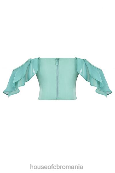 îmbrăcăminte House of CB corset cu maneci cu volane isabella jade X4F6847