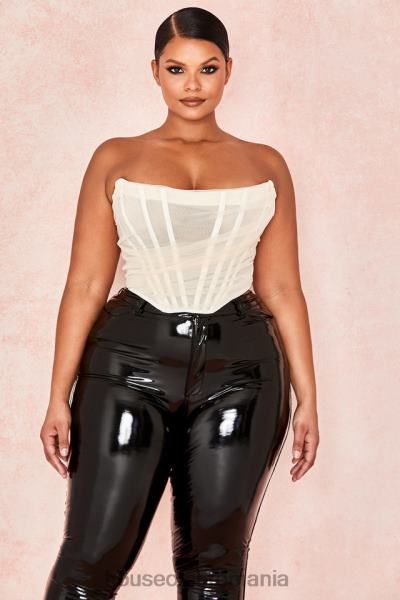 îmbrăcăminte House of CB corset cu os melinda ivoire X4F68108