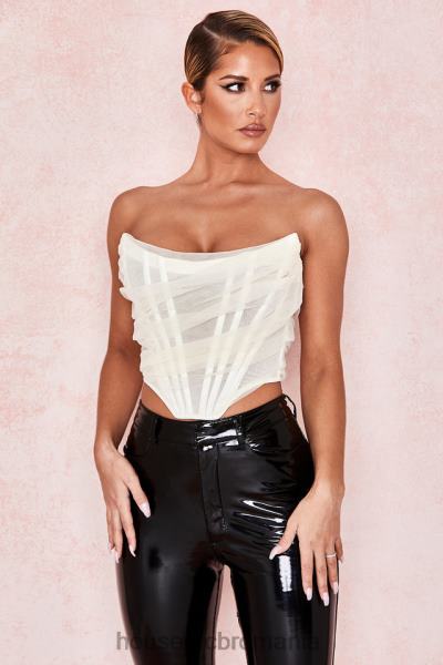 îmbrăcăminte House of CB corset cu os melinda ivoire X4F68108