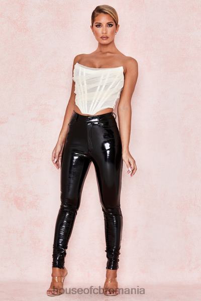 îmbrăcăminte House of CB corset cu os melinda ivoire X4F68108