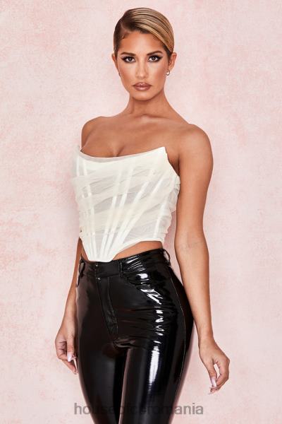 îmbrăcăminte House of CB corset cu os melinda ivoire X4F68108