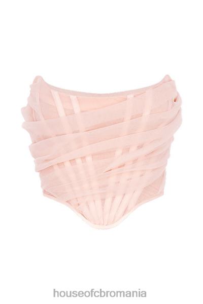 îmbrăcăminte House of CB corset cu os melinda roz X4F68100