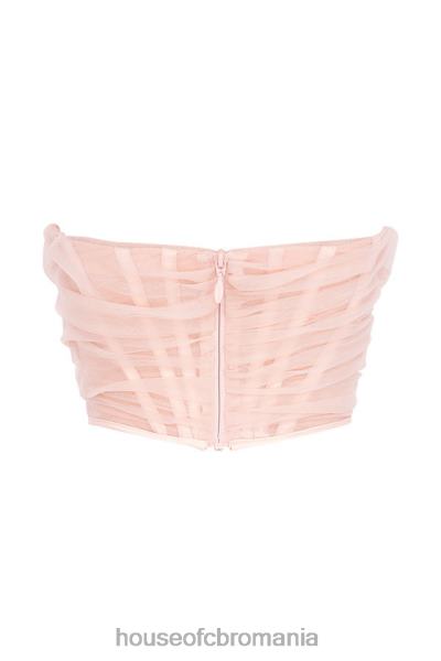 îmbrăcăminte House of CB corset cu os melinda roz X4F68100