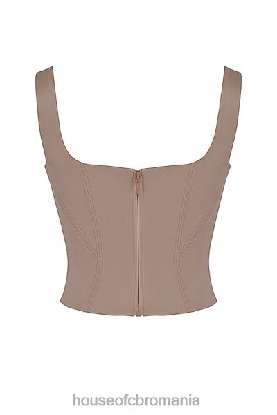 îmbrăcăminte House of CB corset cu paragate din satin piatra rafa X4F6868