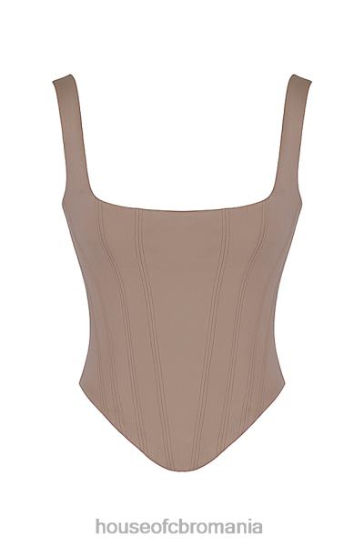 îmbrăcăminte House of CB corset cu paragate din satin piatra rafa X4F6868