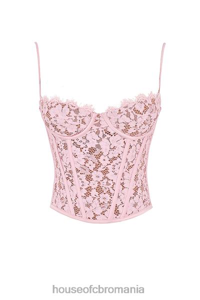 îmbrăcăminte House of CB corset cu sârmă din dantelă de trandafir mila X4F6848