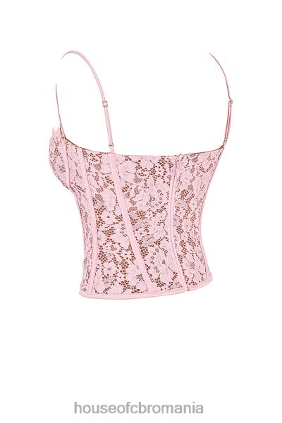 îmbrăcăminte House of CB corset cu sârmă din dantelă de trandafir mila X4F6848